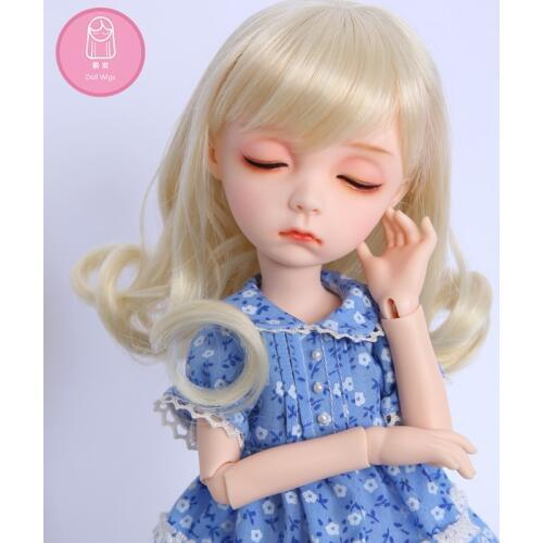 Wig For Doll BJD free shipping size 7-8inch high-temperature wig isoom Sekino long hair bjd sd doll Wigs in beauty diy