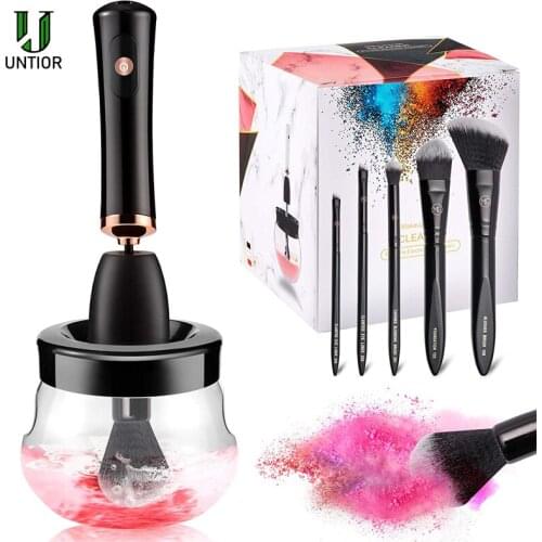 Chargeable Makeup Brushes Cleaner Multi-Function Silicone Fast Washing and Drying Automatic Spinner Makeup Brush Cleaning Tool