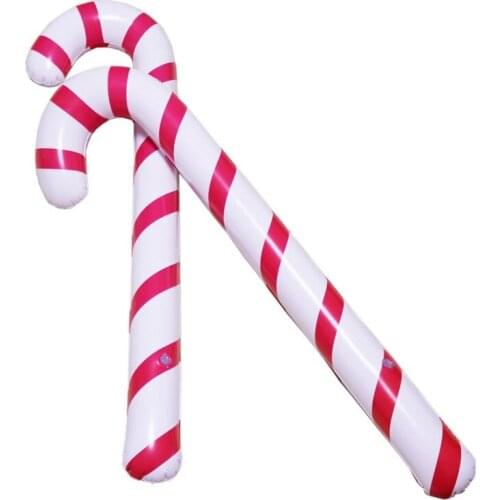 Christmas Inflatable Candy Canes Lollipop Balloon Merry Christmas Decoration for Home Xmas Tree Ornaments Navidad Kids Gift Toy