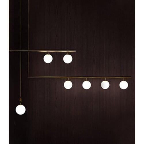 Nordic Modern Led Straight Chandelier For Dining Room Brush Gold Hanging Chandelier Lighting Lustre Indoor Light Lamparas