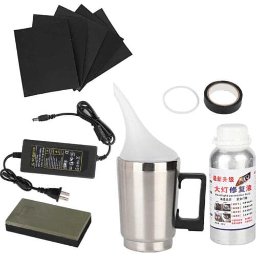 Car Headlight Polish Agent Lamp Renovation Repair Kit Scratch Oxidation Polishing 100-240V US Plug Car Lamp Repair New
