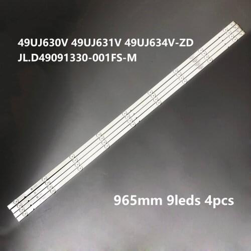 LED strip backlight for LG 49" TV 49UJ630V 49UJ631V 49UJ634V-ZD JL.D49091330-001FS-M SDL490W0 (LD0-B11) EAX67133404 9lamp 965mm