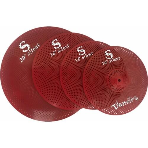 Vansir Hot Sale Mute Cymbal Set 14''HH+16''Crash+18''Crash+20''Ride+Cymbal Bag