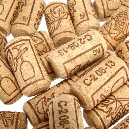 100pcs/lots Soft Wood Wine Stoppers Wine Cork Bungs Homebrewing Wine Champagne Bottle Cork Bungs DIY Sealing Decoration