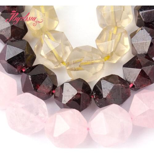 12mm Natural Quartz Faceted Square Cube Crystal Stone Spacer Beads 15"For DIY Necklace Bracelet Jewelry Making,Free Shipping