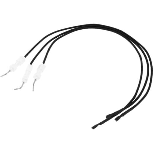 3pcs/kit Propane Gas Patio Heater Universal Electrode Igniter Wire With Sparker 400mm For Grill Gas Stove Any Gas Appliance Part