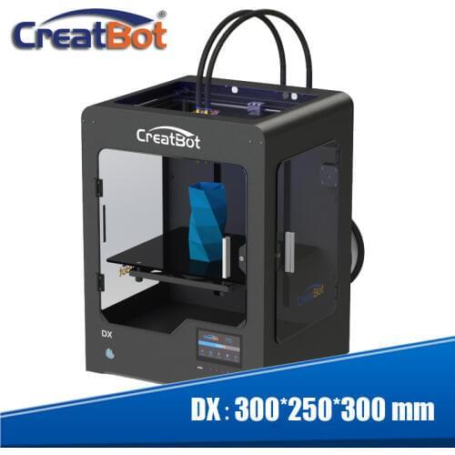 Creatbot DX Metal Frame Build Size 300*250*300 mm PLA/ABS/PVA/Nylon/Flexiable 3D printer+ 2pcs Free PLA Filaments