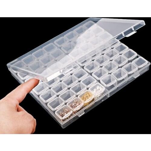 56Lattices Dismountable Diamond Embroidery Accessories diamond painting Boxes Cross Stitch Cases Storage Bead jewelry Organizer