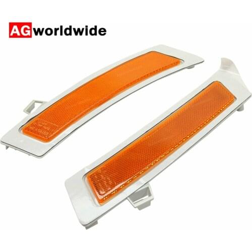 63147274433 63147274434 For BMW X5 E70 35ix 35dx 50ix 2011 2012 2013 Left Right Front Bumper Cover Reflector Yellow