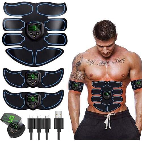 ABS Stimulator Muscle Toner EMS Abdominal Toning Belt Training Body Fitness Shaping Muscle Stimulator Men Women Arm Legs Trainer