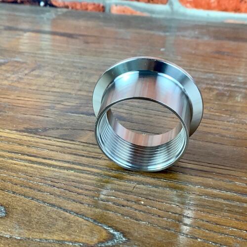 DN32 2" Adapter For Heating Element ,Tri-clamp 2",Stainless Steel304,Length 30mm