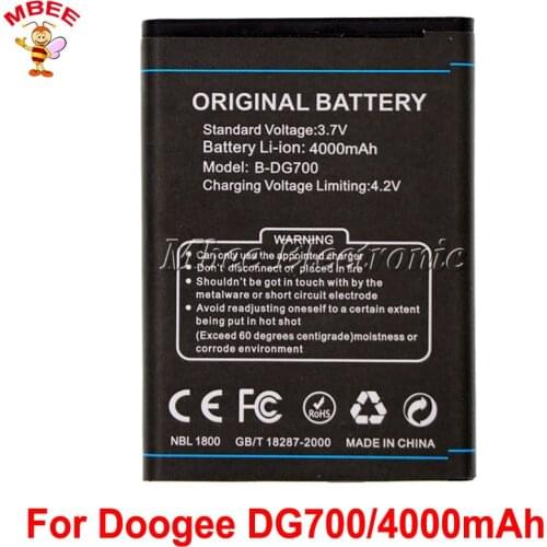 For Doogee TITANS2 DG700 Battery 4000mAh B-DG700 Batterie Bateria Accumulator