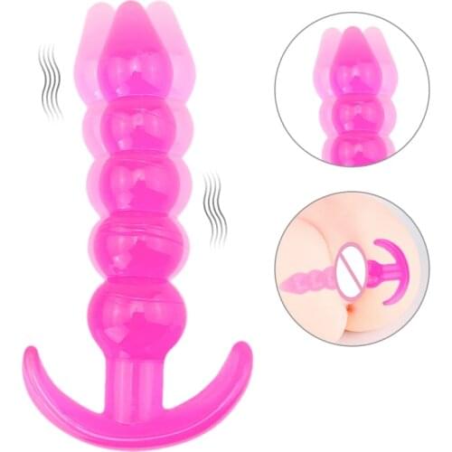 Anal Beads Jelly Anal Plug Butt Plug G-spot Prostate Massager Silicone Adult Sex Toys For Woman Men Gay Erotic Products
