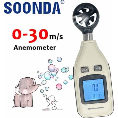 2-in-1 Air Anemometer Wind Speed Measuring Instruments Device With Wind Sensor For Windsurf,Shooting,Dron Flying,Hiking,Surfing