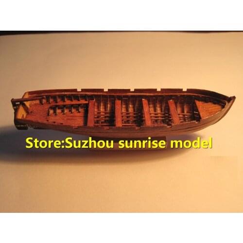 Free shipping Scale 1/75 Hi-Q wooden lifeboat model kits The HMS surprise Warships lifeboat 110mm Cutter model