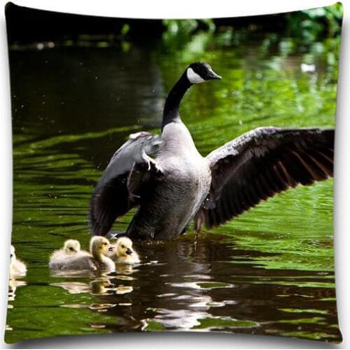 Duck and Duck child pattern Square Pillow Case Cotton polyester 16" 18" 20" Inches Bedroom Office Throw Decorative 9 style