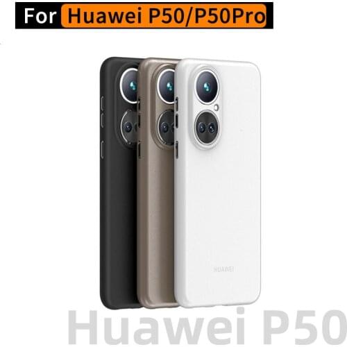 Case for Huawei P50 Ultra-Thin Solid Color Huawei P50probao Protective Shell Frosted Back Cover Protective Shell