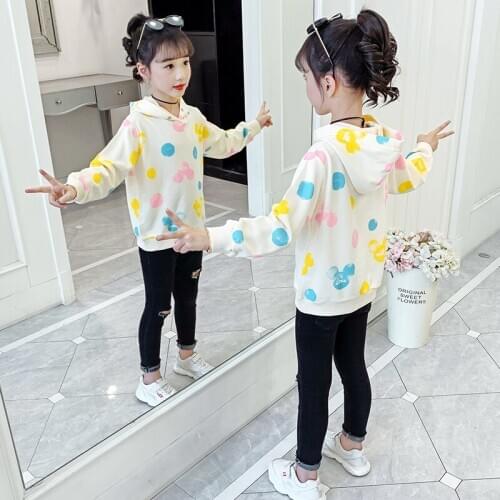 Kids Coat Hoodie Pullover Girls Sweatshirt Children Clothing Spring Autumn Girls Hoodie Casual Clothes Tops 4 6 8 10 12 Years