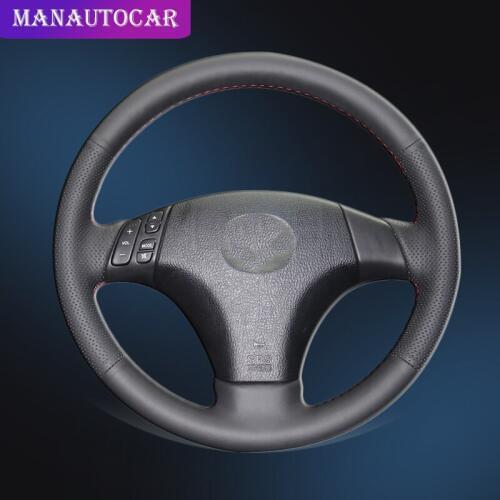 Car Braid On The Steering Wheel Cover for Mazda 3 Axela 2003-2009 Mazda 5 2004-2010 Mazda 6 Atenza Mazda MPV Auto Leather Covers