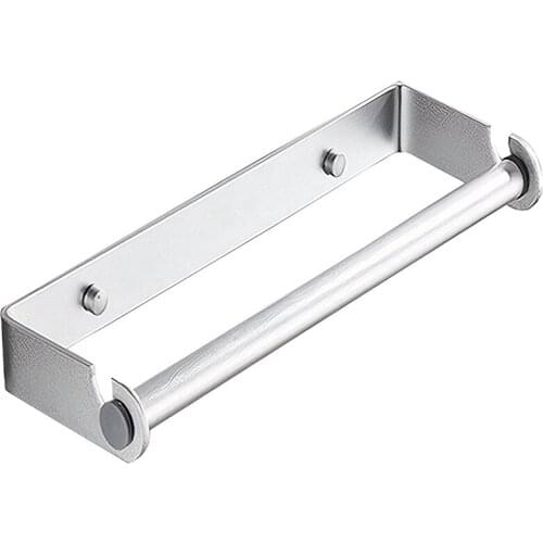 Kitchen Dual Purpose For Drilling And Not Drilling Roll Holder Wall Mounting Paper Roll Holder Storage Organizer