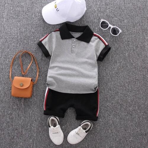 Summer Baby Set Boy Clothing Casual Cotton Kids Top + Shorts Toddler Clothing Sets Children Clothes Short Sleeve Sports Outfits