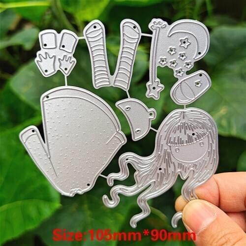 Suitable for Christmas metal cutting die and scrapbook DIY embossed paper craft 3D creative handmade album girl 2020 NEW