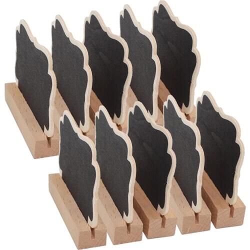 Mini Chalkboard, 10 Pcs Blackboard With Stand for Party Wedding Table Number Message Board Signs