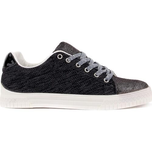 Moxee-Gray Lace-Up Women 'S Sneaker