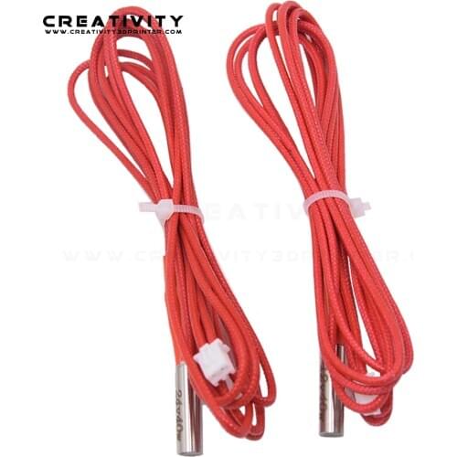 1pcs Heating tube 6*20mm 12/24V 40W Ceramic Cartridge Heater 1M with 2.54 For CR10SPRO J-head Extruder 3D printer part