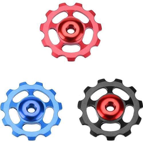 Aluminum Alloy Outdoor MTB Bike Ceramic Bearing Jockey 11T Wheel Rear Derailleur Pulleys CNC Road Bike Guide Roller Bicycle Part