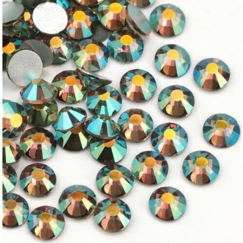 Ghost Shiny SS4-SS30 Glass Rhinestone Flatback DIY Nail decoration Gem Beads Not Hot-fix Use Glue Wedding Deco