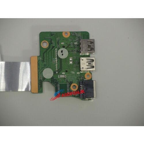 Original FOR HP Pavilion 15-AK Card Reader Ethernet Port USB Board w/Cable DAX1PDTB8D0 Test OK