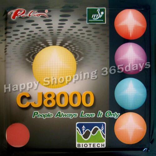 Palio CJ8000 (BIOTECH) pips-in table tennis / pingpong rubber with sponge (H40-42)