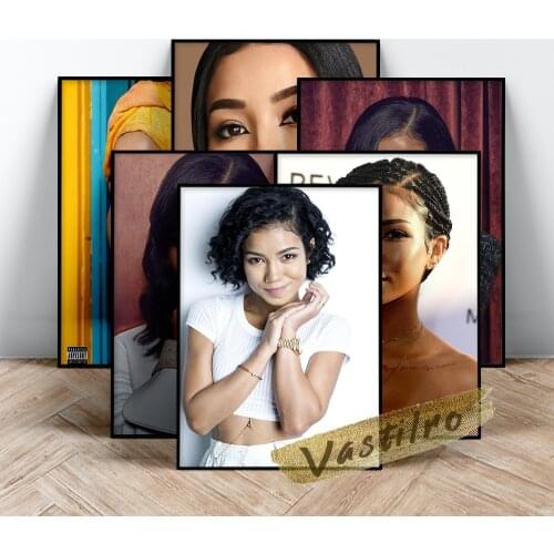 Jhene Aiko Singer Poster, Mucis Star Wall Picture, Aiko Character Portrait Wall Art, Living Room Wall Decor, Jhene Fans Collect