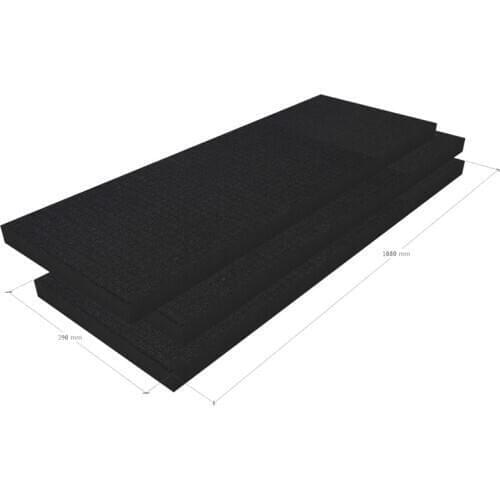 Long size 1080*390*40mm pre-cut foam pick pluck foam for case for plastic long case gun case tool case