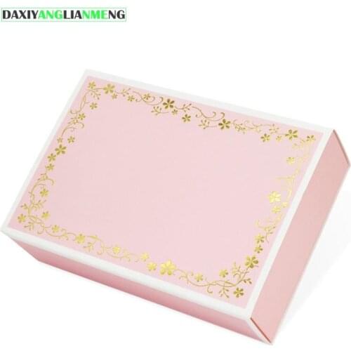 20pcs/lot 14.5*14.5*5/18.3x12x4.5/17x11x5cm Pink lace gift boxes mooncake packaging decorative package present cardpaper box