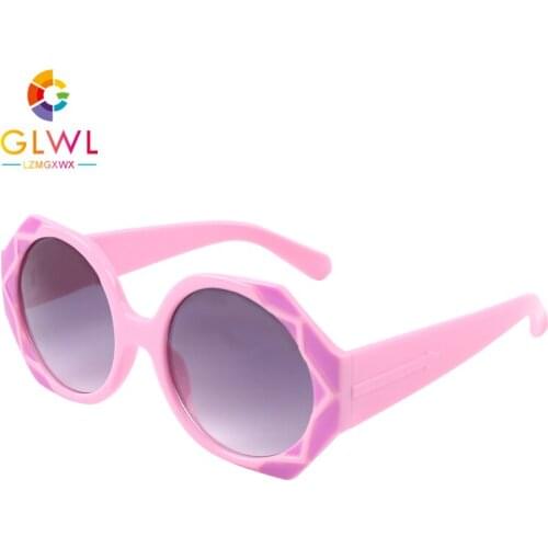 Girls Sunglasses Fashion Round Sunglass For Kids Sun Glasses Vintage Eyewear Baby Boy Sports Colored Mirror Lenses 2021 New