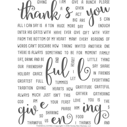 Thanks And Giving Transparent Clear Silicone Stamp/Seal for DIY scrapbooking/photo album Decorative clear stamp sheets FXL173