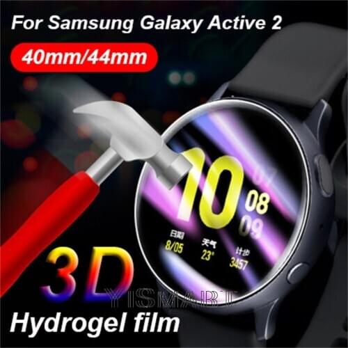 Protective Film for Samsung Galaxy Watch Active 2 40mm 44mm Soft TPU Hydrogel Full Cover Screen Protectors