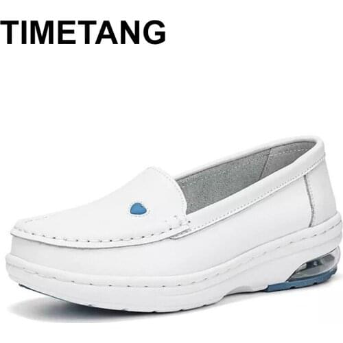 TIMETANG summer shoes for women Flat Shoes Womens 2021 woman thick-soled fashionable leather feet Flats Shoe zapatillas mujer