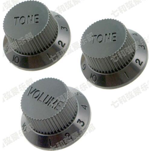 10 sets /lot Black Electric Guitar Control Knobs for electric guitar parts accessories