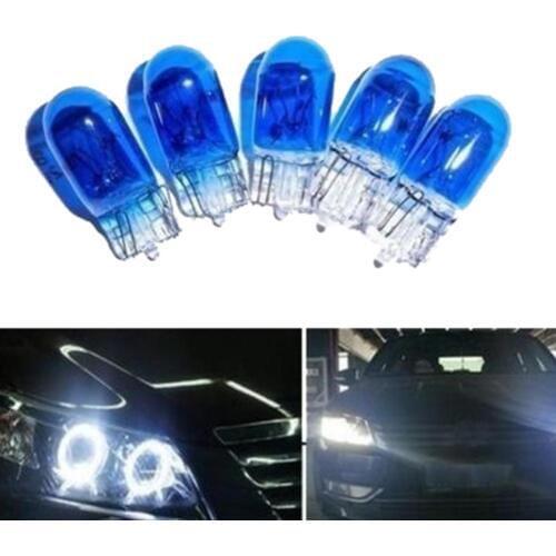 10Pcs T10 W5W 194 Cool White 12V 5W Car Vehicle Xenon Halogen Light Lamp Bulb