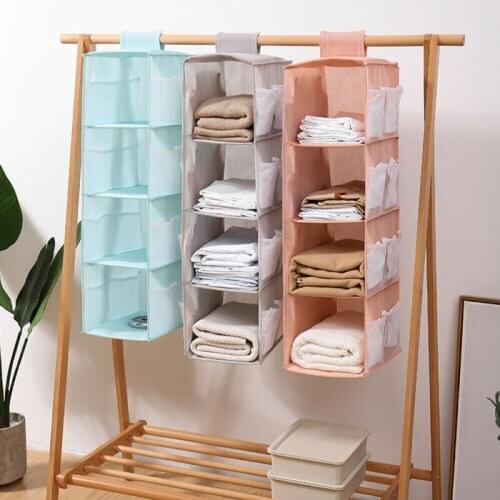 2/3/4 Layer Tidy Hanger Bra Hanging Wardrobe Storage Organiser Shelf Clothes Bag Home Storage Accessories Dropshipping/Wholesale