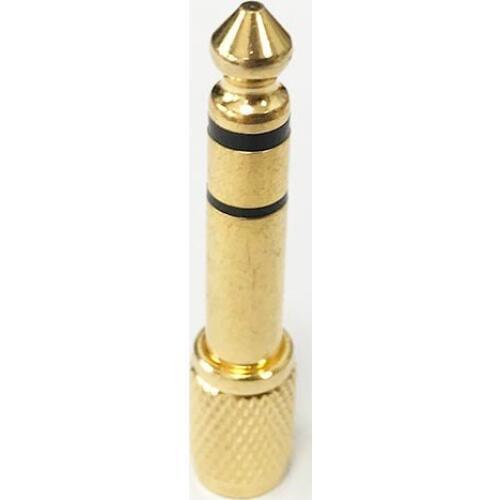 2pcs Gilded Adapter Connector Converting 6.5mm to 3.5mm 6.5 to 3.5 Male to Female for MIC Microphone
