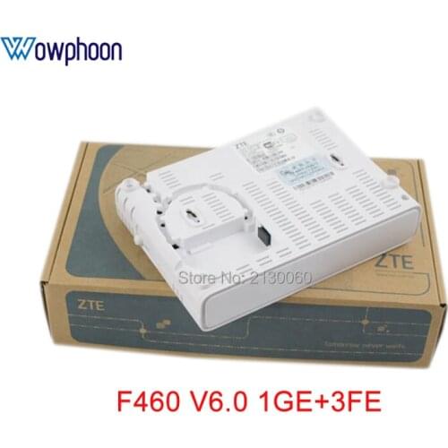 2019 New ZTE EPON ONU F460 6.0 Version English Firmware 1GE+3FE+1Tel+WIFI, ZTE optical network terminal, Terminal de red optica