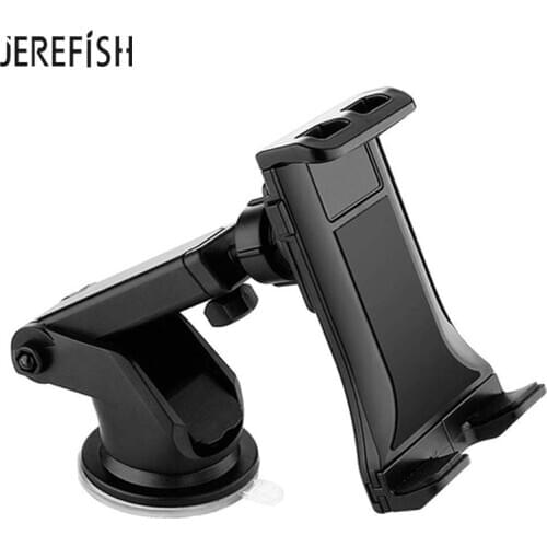 7-10 inch Tablet PC Universal Car Windshield Suction Mount Holder Stand for iPad iPhone X 12 11 Rotary Free Washable Base Disc