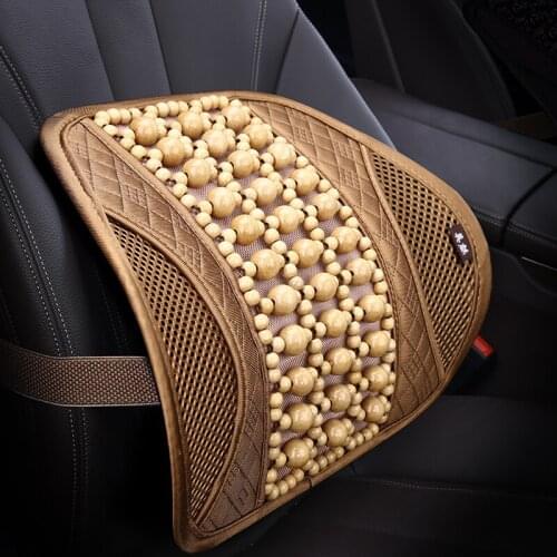 Car Seat Waist Cushion Office Chair Massage Back Lumbar Support Mesh Cushion Pad Black Mesh Back Lumbar Cushion for Car Driver