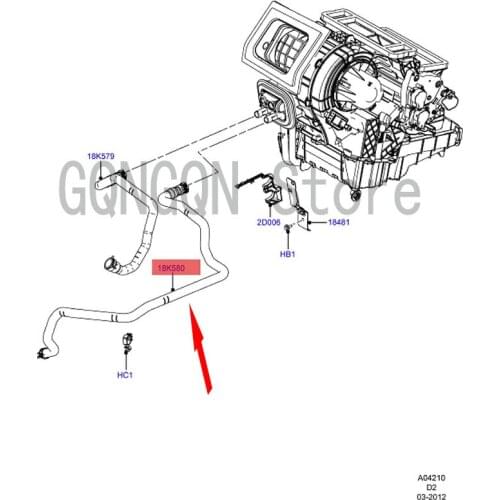 CAR Heater water pipe Outlet hose For dMo nd eoF oc us Coolant hose Water tank radiator water pipe Kettle water pipe