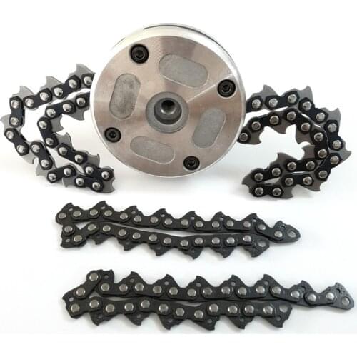 1Set Lawn Mower Chain Grass Trimmer Head Chain Brushcutter w/ Alternate chain for Garden Lawn Mower Parts for Garden Tools