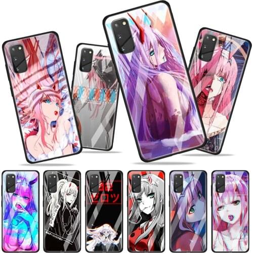 Darling In The FranXX Anime for Samsung Galaxy S20 FE Ultra Note 20 S10 Lite S9 S8 Plus Luxury Tempered Glass Phone Case Cover